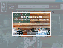 Tablet Screenshot of mattsredroostergrill.com